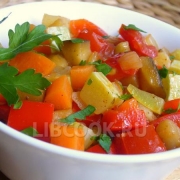 Рагу из овощей в сметанном соусе