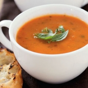 Сырный крем-суп с кукурузой и томатной пастой