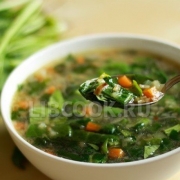 Овощной щавелевый суп