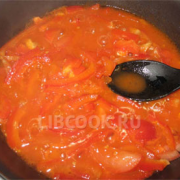 Омар в томатно-коньячном соусе