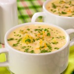 Суп-крем с курицей и плавленым сыром