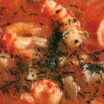 Кизиловый суп с морепродуктами