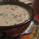 Сырный суп-пюре из шампиньонов