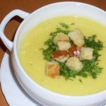 Куриный крем-суп с миндалём